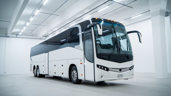 55 passenger charter bus corona